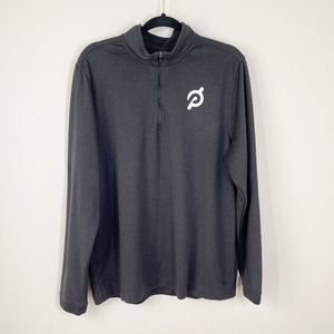 Rhone‎ Peloton Commuter 1/4 Zip Mens Size XL Sweater Pullover Black Gray